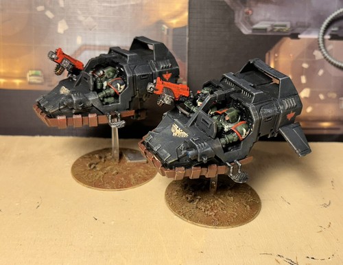 40k Dark Angels Land Speeder Lot x2 *painted*