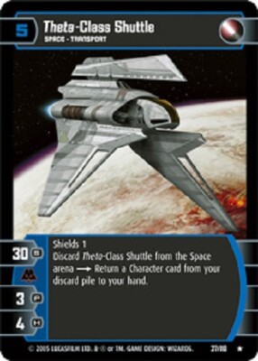STAR WARS TCG WOTC REVENGE OT SITH THETA-CLASS SHUTTLE 37/110 GEM MINT