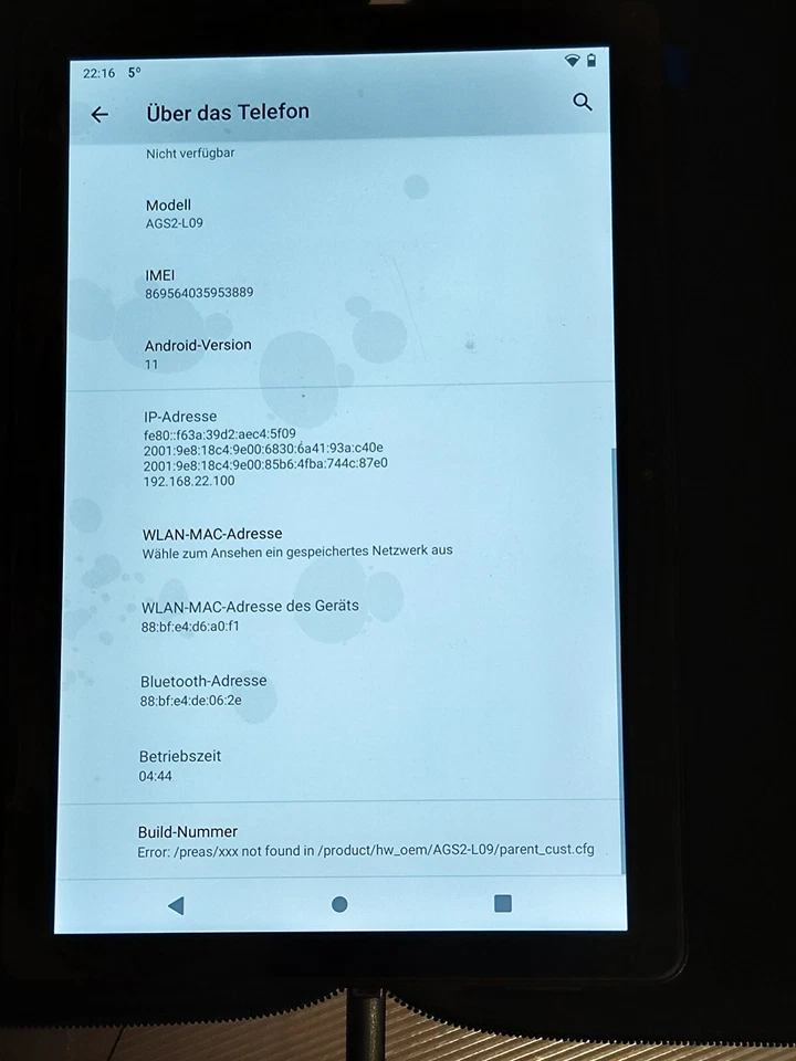 Huawei MediaPad T5 AGS2-L09 32GB Schwarz WLAN LTE Ohne SIM Lock Android Tablet - Bild 4 von 4