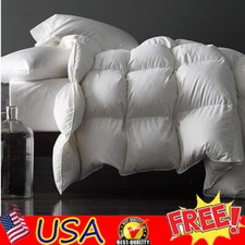 Down Comforter Queen All Season 100 Cotton Cover Down Proof Duvet Insert
