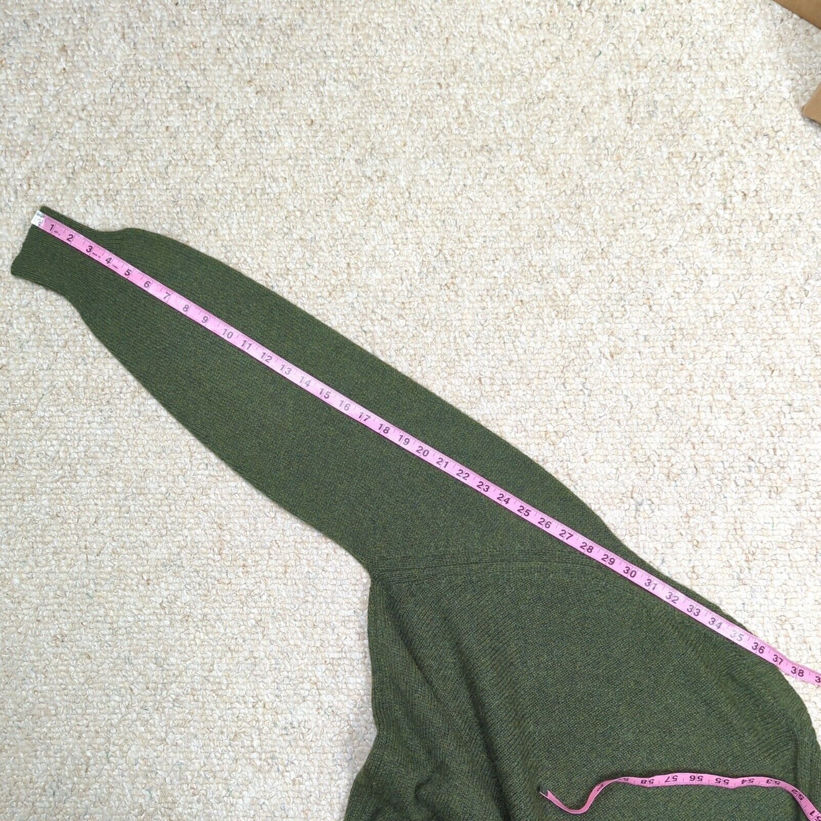 Vintage Jantzen Tumblespun Sweater Mens XL Green … - image 11