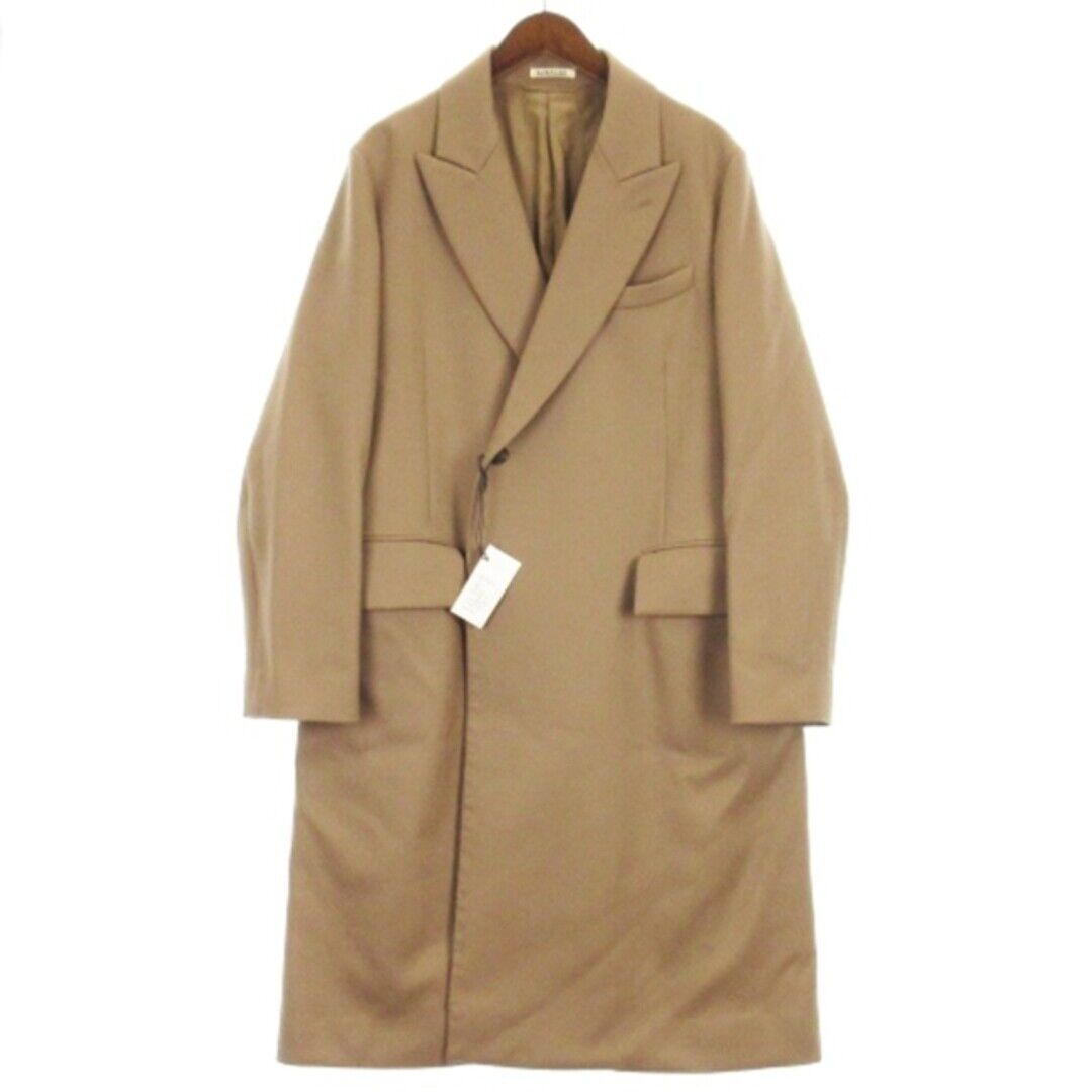 Auralee LIGHT MELTON DOUBLE BREASTED COAT CHESTER A9AC01LM Auralee LIGHT MELTON DOUBLE BREASTED COAT CHESTER A9AC01LM