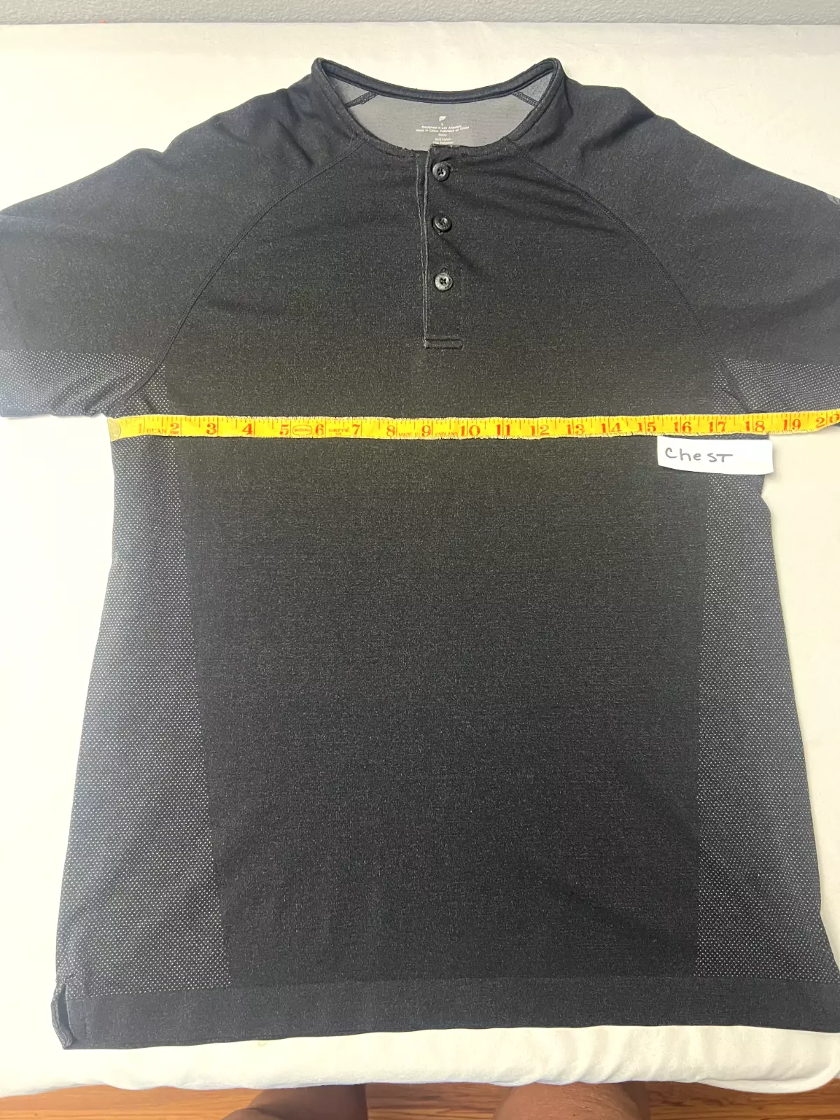 fabletics active breathable performance 3 button pullover shirt