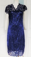 Women Midi Dress V-Neck Floral Lace Plus Size Bodycon Pencil Dress