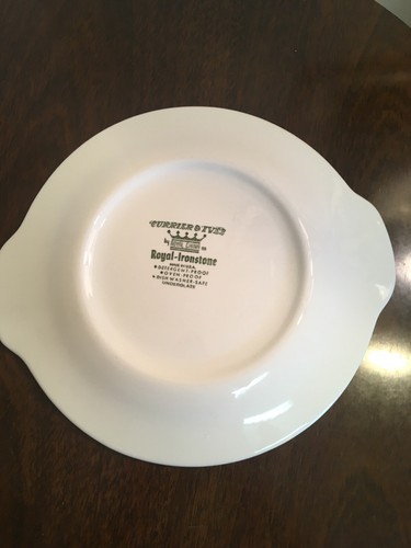 CURRIER and IVES Vintage ROYAL CHINA BLUE Rockies Cake Plate Platter - Picture 5 of 5