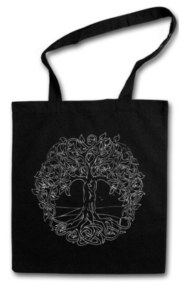 YGGDRASIL VI STOFFTASCHE Celtic Tree Loki of Life Odin Baum des Lebens Odhin