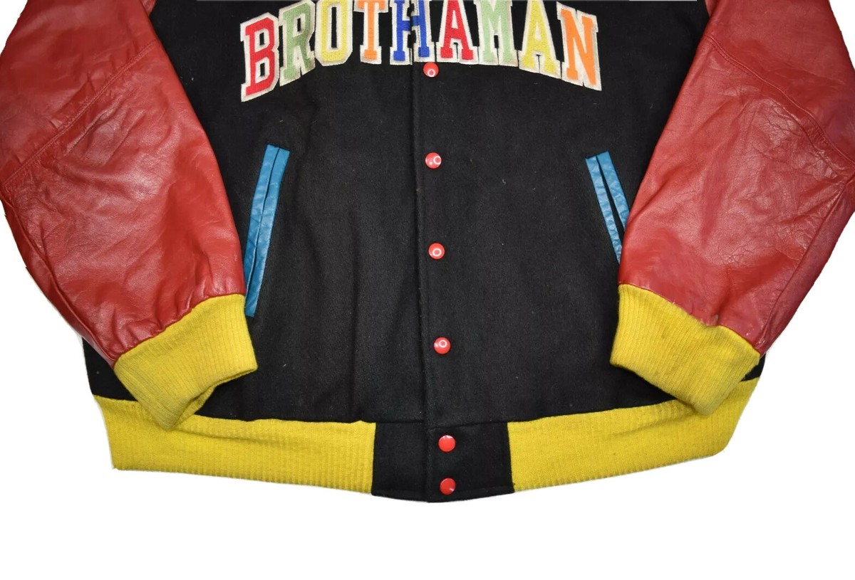 Vintage Color Blind Varsity Jacket XL Brothaman Hip Hop