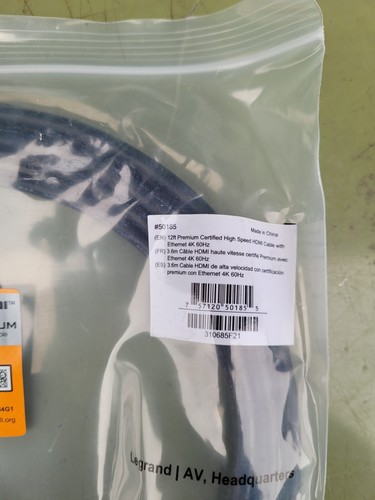 Brand New C2G 12ft Premium High Speed HDMI Type-A Cable w/Ethernet - Picture 2 of 3