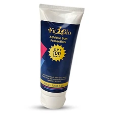 Fit2Glo Athletic Sunscreen SPF-100 PA+++ | No White Cast Non-Greasy, 100GM