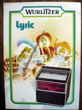 Wurlitzer Juke Box " Lyric "   Flyer publicité