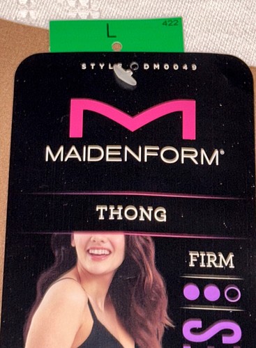 MAIDENFORM Cool Comfort Tame Your Tummy Lace Control Thong Panty Sz S M L XL 2XL - Picture 9 of 14
