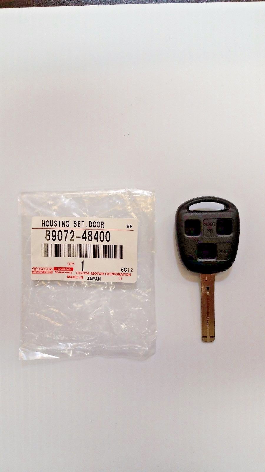 LEXUS OEM FACTORY BLANK KEY SHELL 2004-2006 RX330 89072-48400 (NO ...