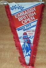 Speedway Pennant White City 1982 Embassy British Open