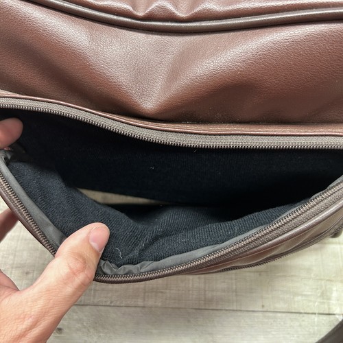 Camera Shoulder Bag SLR Camera Case, Brown Vintage Faux Leather 6 Pocket - Picture 11 of 17