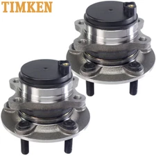 Pair 2WD TIMKEN Rear Wheel Hub and Bearing For Ford Fusion Lincoln MKZ CA