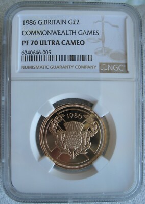 1986 G.BRITAIN 1 Sov PF 70 ULTRA CAMEO