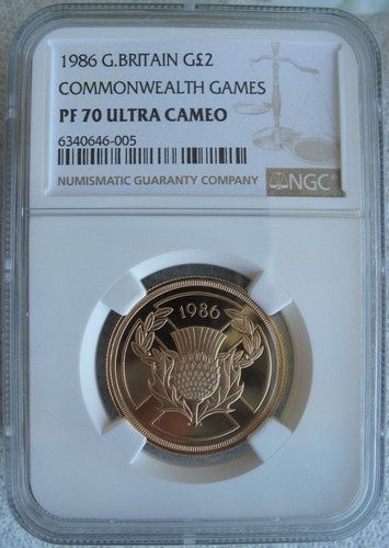 1986 Great Britain Gold 2 Sovereign NGC PF-70 Ult. Cameo