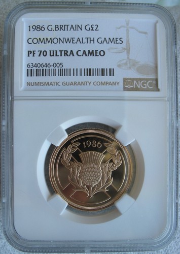 1986 Gran Bretagna Gold 2 Sovereign NGC PF-70 Ult. Cameo - Foto 1 di 3