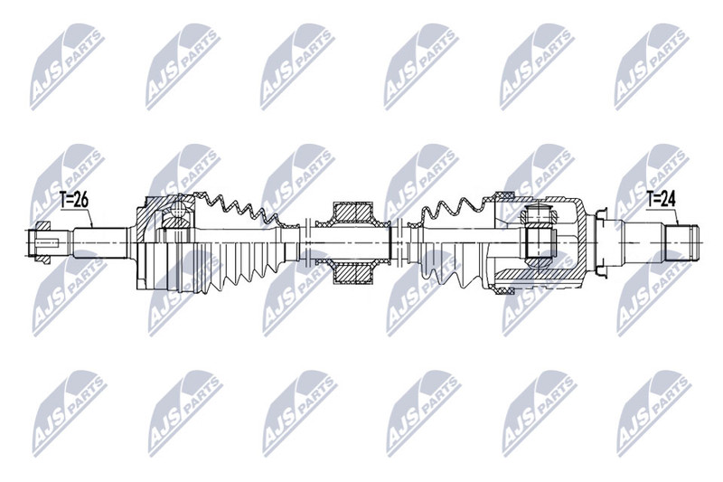 Arbre de transmission pour Toyota C-HR pour réparation de train avant