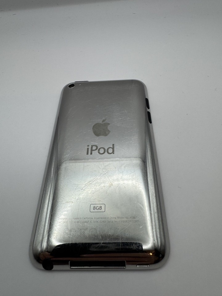 Apple iPod touch 4th Gen 8GB - A1367 - Black/Silver - Reset Ready for ...