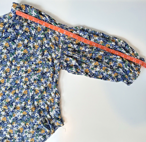 J. Jill Dark Floral Blouse 2X Long Sleeve Button Front V-neck Cottagecore - Picture 9 of 10