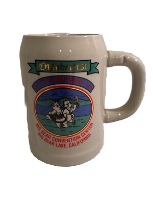 Budweiser Stein California Big Bear Oktoberfest 21st Anniversary