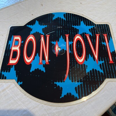 BON JOVI -You Give Love A Bad Name- Rare UK Shaped Picture Disc