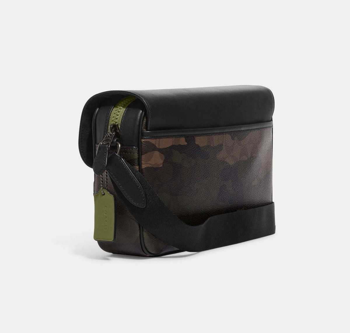 NWT Coach Men's Track Crossbody with Camo Print & Coach Patch