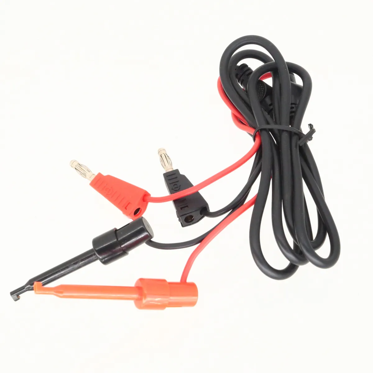 Cable double banana plug jack to Test Hook Oscilloscope test probe wire 6A