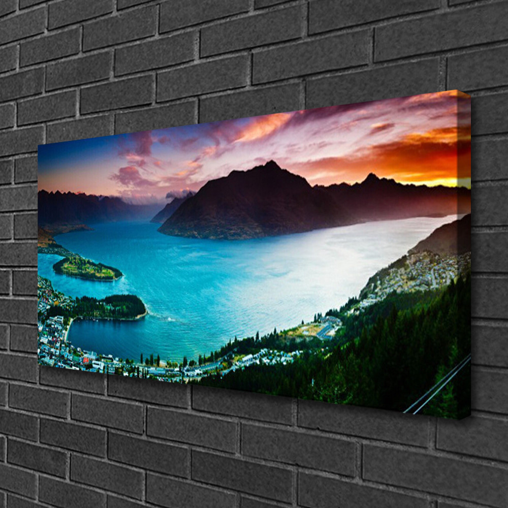 Photo sur toile 100x50 paysage fiord pour agrandir visuellement une pièce