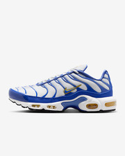 Nike Air Max Plus Men's Shoes in White and Blue