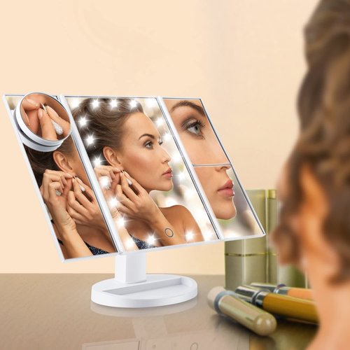 Magicfly Vanity Mirror Lighted Makeup Mirror 10X 3X 2X 1X Magnifying Mirror with - Picture 9 of 9