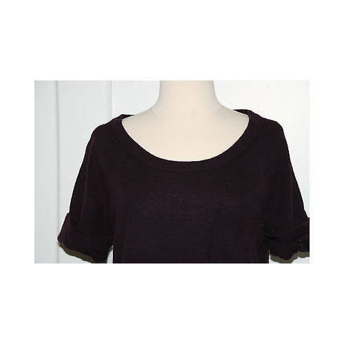 J CREW WALLACE Chocolate Brown Short Sleeve Women's Sweater Dress Sz S - Picture 2 of 7
