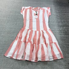 New Oliphant Dress Women 2XS XXS Whistler Coral Roll Sleeve Orange Lined 1120V