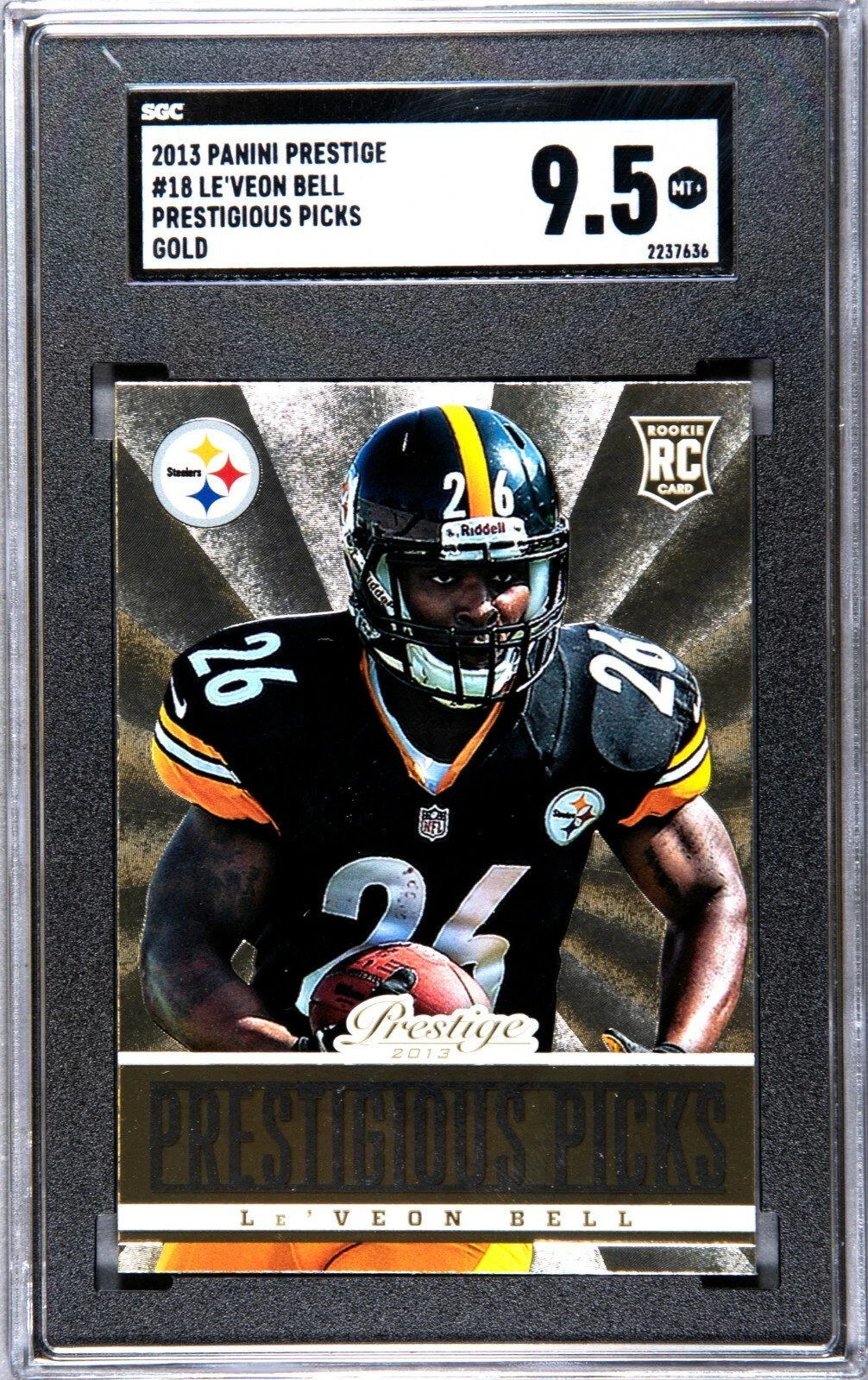 Le'Veon Bell Panini Prestige Prestigious Picks #18 Gold