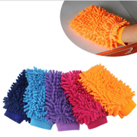 4X Mikrofaser Waschhandschuh Handschuh Autoschwamm*Autowaschhandschuh