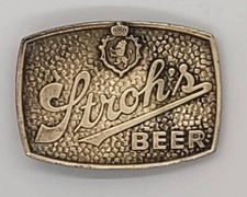 Vintage Stroh's Beer Belt Buckle
