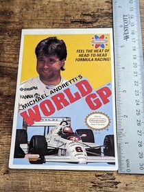 Authentic Vidpro Card Andretti World GP Kay Bee Toys R Us NES Nintendo Vintage