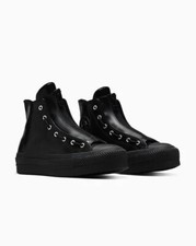 Converse Chuck Taylor All Star Platform Leather Hi, A12476C Multi Sizes Black/To