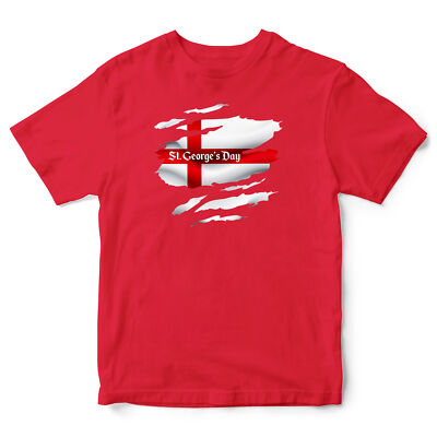 England Grunge T-Shirt für Kinder St. Georges Day Shirt Country George's Englisch...