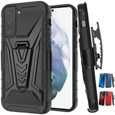 For Samsung Galaxy S21 FE 5G Case Holster Heavy Duty Belt Clip Phone Cover