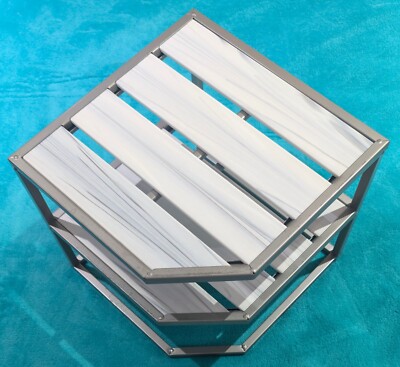 2-stufiges Eckregal Theken- und Schrankorganizer grau/weiß 25,3 x 25 x 3 x 21,5 cm