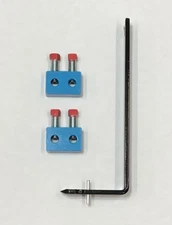 Temporary Repair Blocks & Tool .2187 .3065 Wire Torsion Spring Garage Door Blue