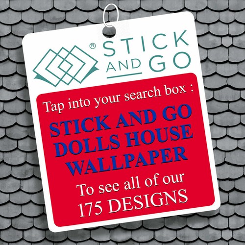 Dolls House Wallpaper, Old Red Brick Wall 1/12, Stick On Vinyl Miniature - Picture 7 of 11