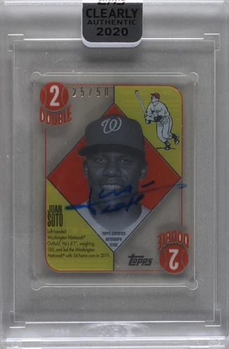 2020 Topps Clearly Authentic Autographs - Juan Soto #51A-JS