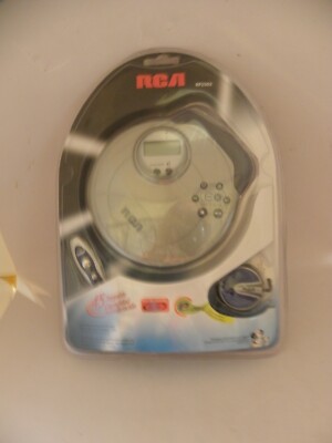 (未使用･未開封品)　RCA RP2502 Personal CD Player by RCA lok26k6 RCA RP2502 Silver & Blue Anti-Skip Buffer Personal Cd