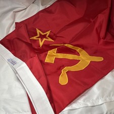 USSR FLAG SOVIET UNION FLAG VINTAGE NYL GLO Nylon 3’x6’