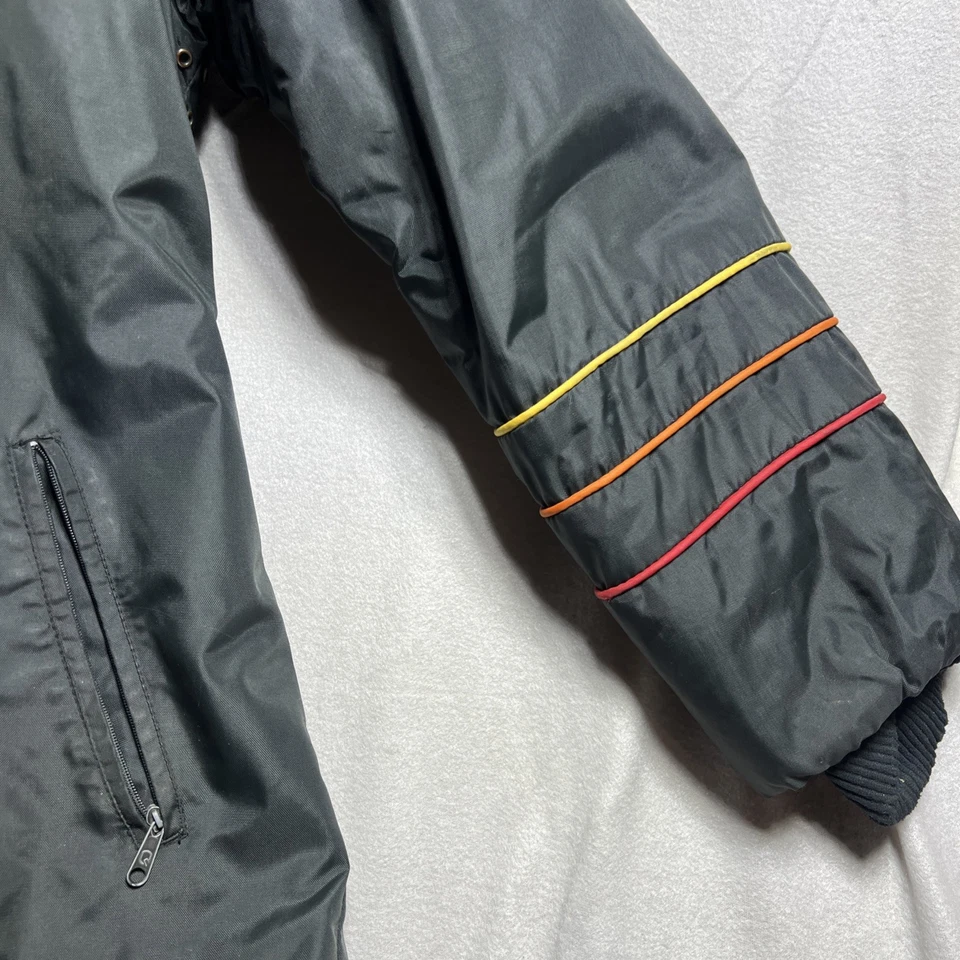 Traje de moto de nieve Bombardier Ski-Doo vintage de los años 80 para hombre mediano negro Foto 2 de 4