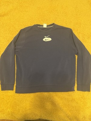 Nike Center Double Swoosh Y2K Crewneck Sweatshirt  Size Medium 