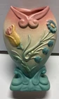 Vintage Hull Art Pottery Bow Knot Vase B-3 6 1/2 Pastel Floral USA